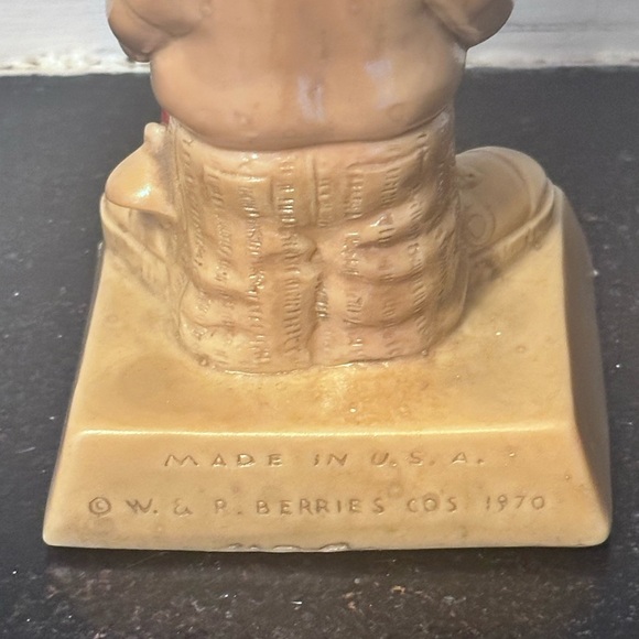 Vintage 1970 W & R Berries Co’s “ World’s Greatest Husband “ Figurine - Picture 3 of 3